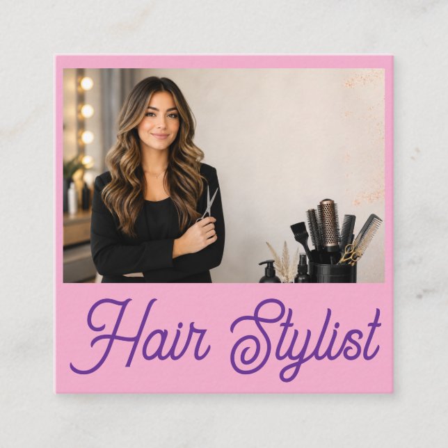 Cartes de visite pour coiffeurs | Coiffeur branché (Devant)