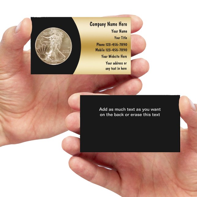 Cartes de visite pour collectionneur de pièces (Créateur téléchargé)