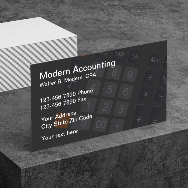 Cartes de visite pour comptable CPA Simple Moderne (Créateur téléchargé)