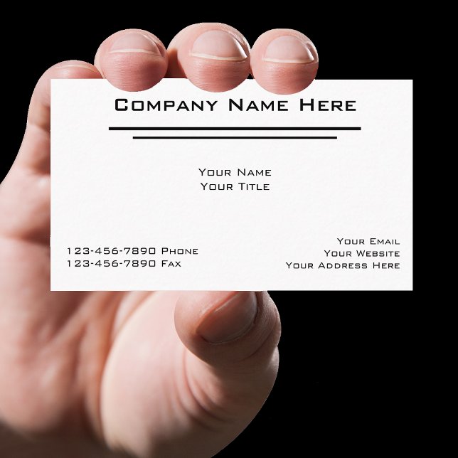Cartes de visite pour comptable simple (Créateur téléchargé)