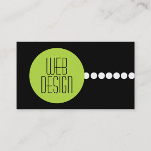 Cartes de visite pour conception Web