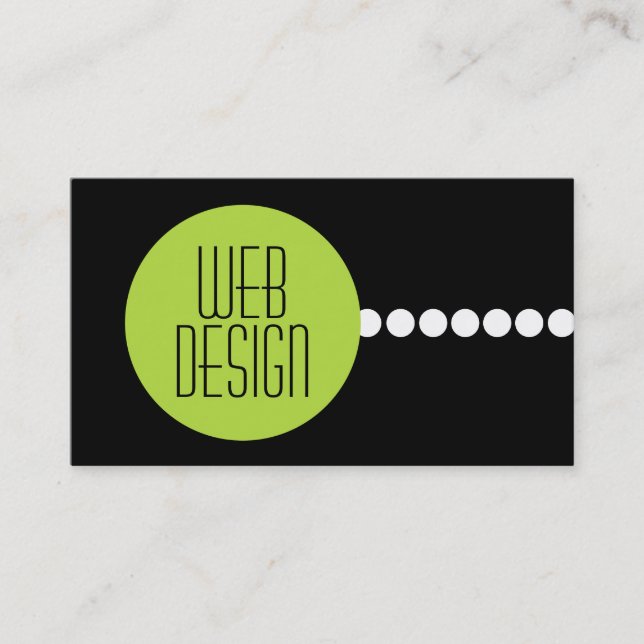Cartes de visite pour conception Web (Devant)