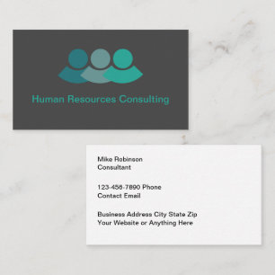 Cartes de visite pour conseil en ressources humain