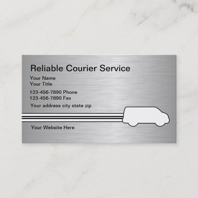 Cartes de visite pour coursier (Devant)