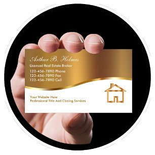 Cartes de visite pour courtier immobilier