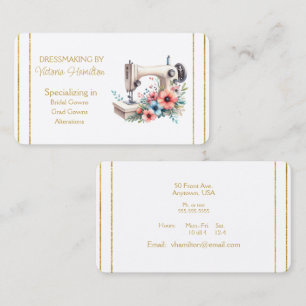 Cartes de visite pour couturière Robes de mariée R