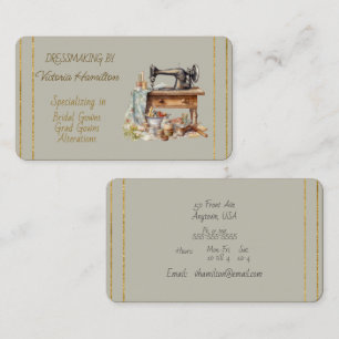 Cartes de visite pour couturière Robes de mariée R