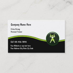 Cartes de visite pour dames de fitness