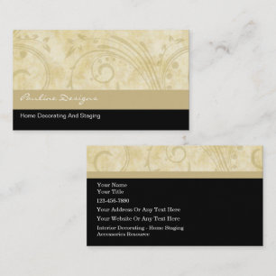 Cartes de visite pour décorateur d'intérieur