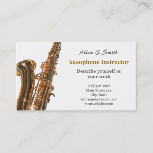 Cartes de visite pour des saxophonistes