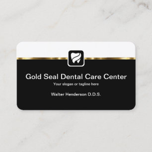 Cartes de visite pour des soins dentaires élégants