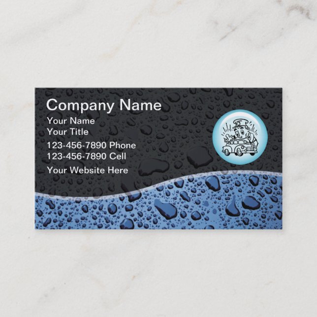Cartes de visite pour detailing automobile (Devant)