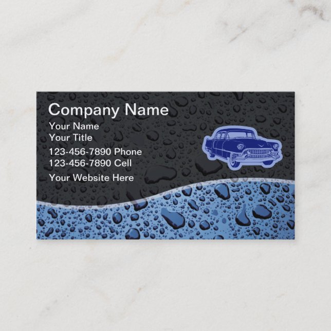 Cartes de visite pour detailing automobile (Devant)