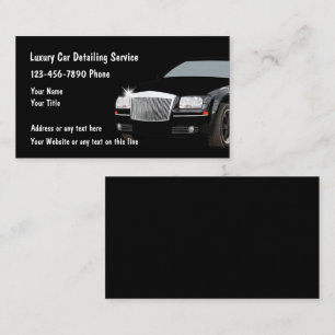 Cartes de visite pour détaillant automobile de lux