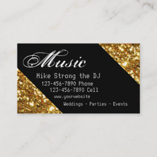 Cartes de visite pour DJ de musique