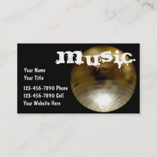 Cartes de visite pour DJ de musique