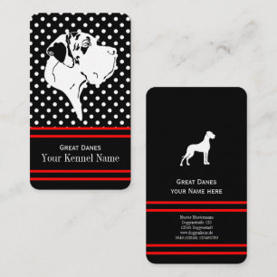 Cartes de visite pour Dogues Allemands