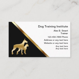 Cartes de visite pour dressage de chiens