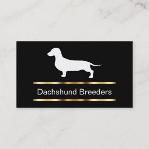 Cartes de visite pour éleveurs de Dachshund