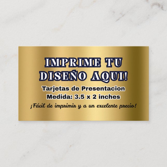 Cartes de Visite pour Entreprise (Devant)