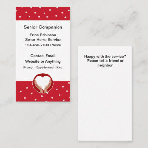 Cartes de visite pour entreprise d'accompagnement 