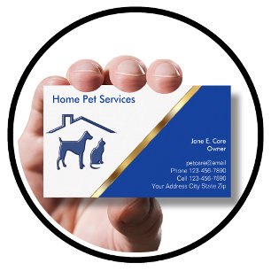 Cartes de visite pour entreprise d'animaux de comp