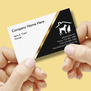 Cartes de visite pour entreprise d'animaux de comp