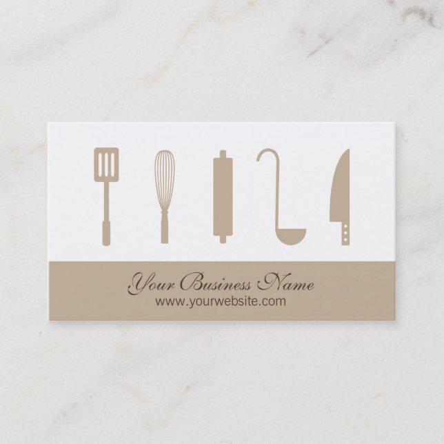 Cartes de visite pour entreprise de catering et us (Devant)