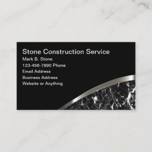 Cartes de visite pour entreprise de construction e