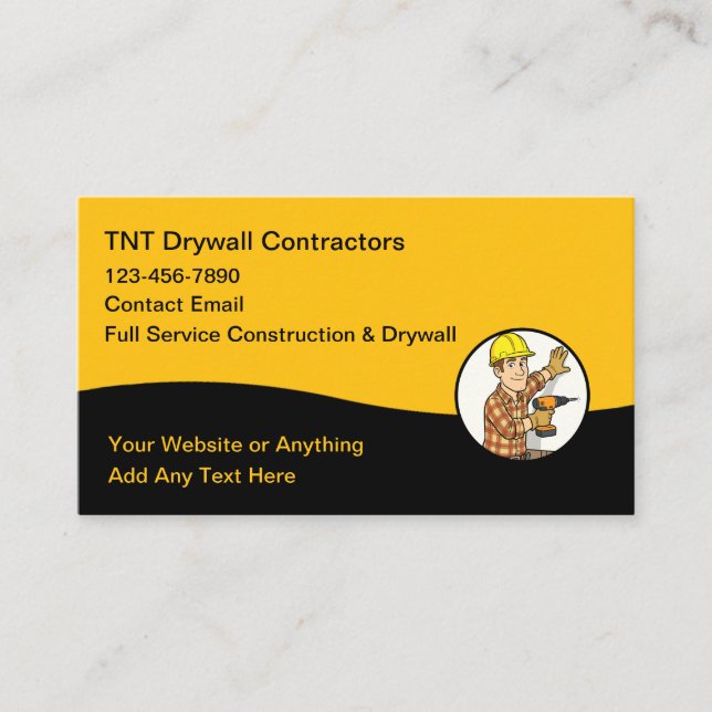 Cartes de visite pour entreprise de construction e (Devant)