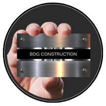 Cartes de visite pour entreprise de construction é