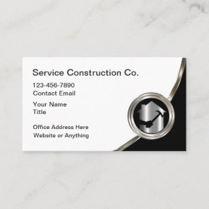 Cartes de visite pour entreprise de construction é