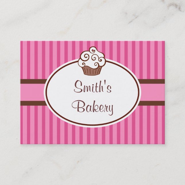 Cartes de visite pour entreprise de cupcakes perso (Devant)