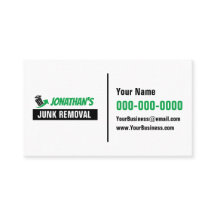 Cartes de visite pour entreprise de débarras
