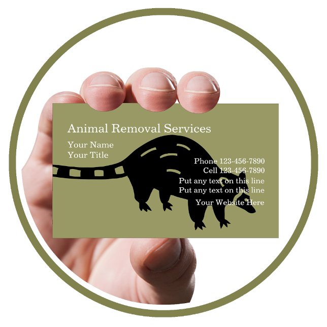 Cartes de visite pour entreprise de dératisation (Créateur téléchargé)