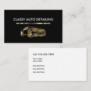Cartes de visite pour entreprise de detailing auto