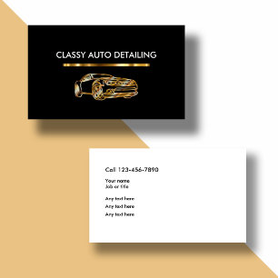 Cartes de visite pour entreprise de detailing auto