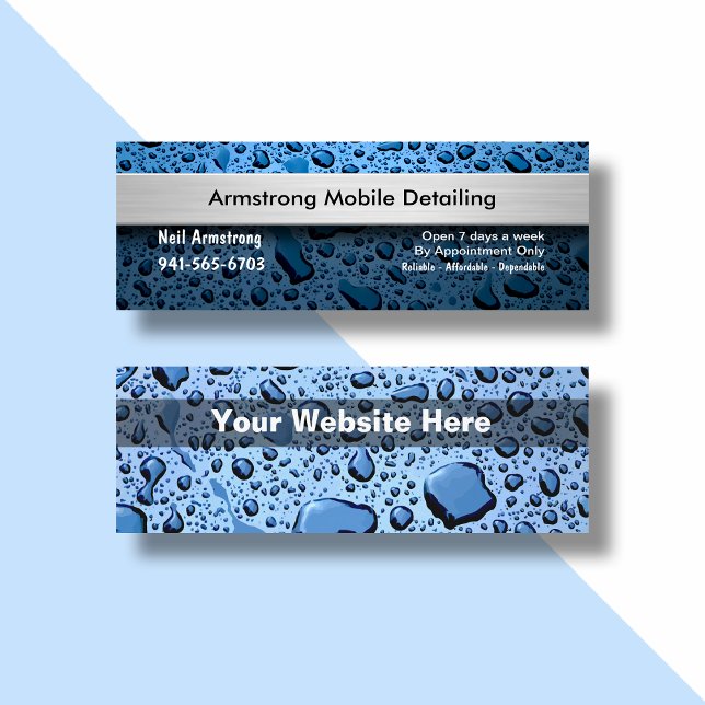 Cartes de visite pour entreprise de detailing auto (Créateur téléchargé)