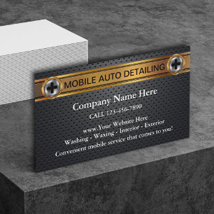 Cartes de visite pour entreprise de detailing auto
