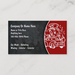 Cartes de visite pour entreprise de detailing auto