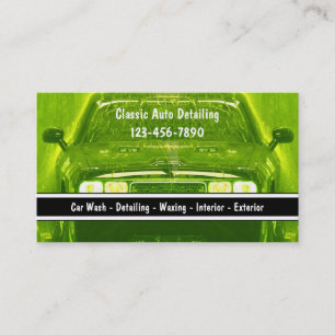 Cartes de visite pour entreprise de detailing auto