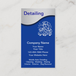 Cartes de visite pour entreprise de detailing auto