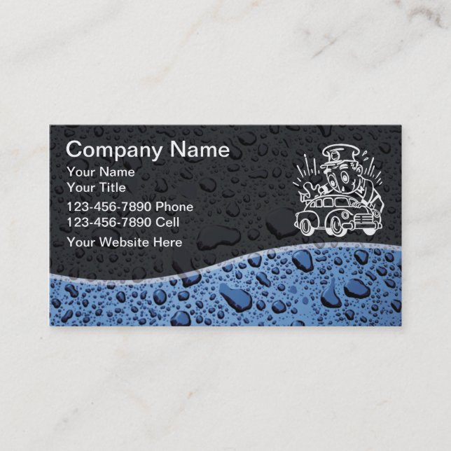 Cartes de visite pour entreprise de detailing auto (Devant)