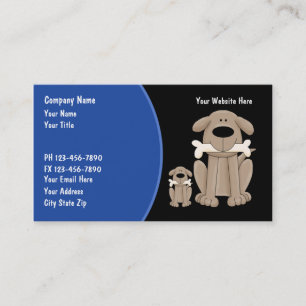 Cartes de visite pour entreprise de dressage de ch