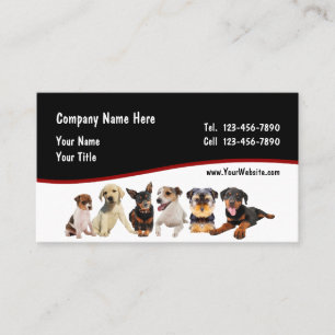 Cartes de visite pour entreprise de dressage de ch