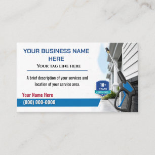Cartes de visite pour entreprise de lavage sous pr