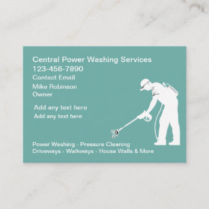 Cartes de visite pour entreprise de lavage sous pr