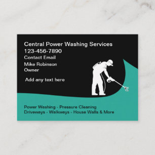 Cartes de visite pour entreprise de lavage sous pr