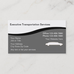 Cartes de visite pour entreprise de limousine
