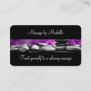 Cartes de visite pour entreprise de massage apaisa